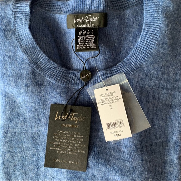 NWT Lord & Taylor Cashmere Sweater - Picture 2 of 4
